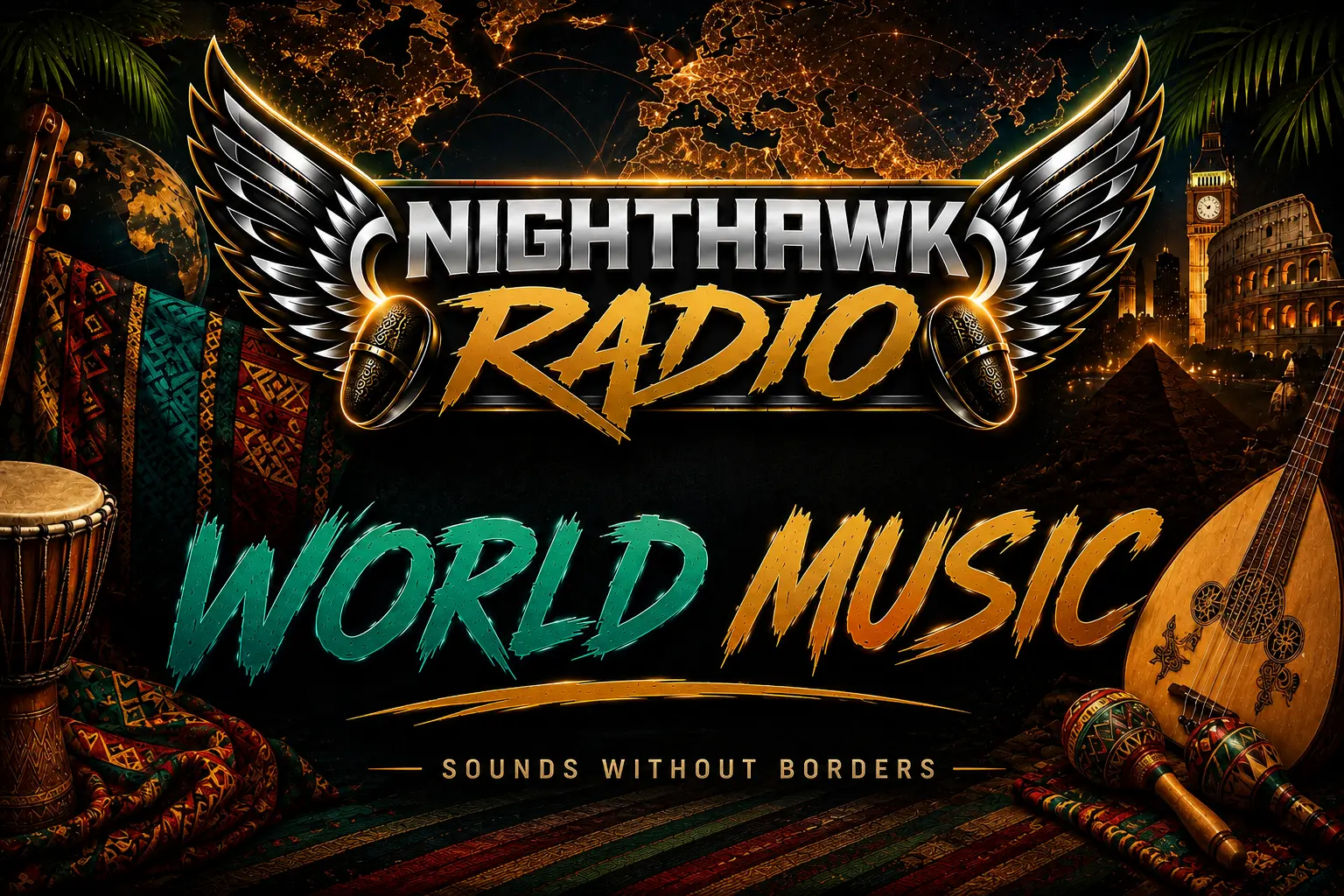 Nighthawk Radio World Music artwork